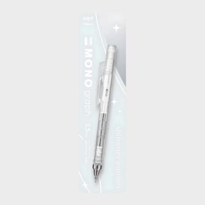 Tombow MONO graph Shimmer Mekanik Kurşun Kalem 0,5 mm Blisterli Buz - 1