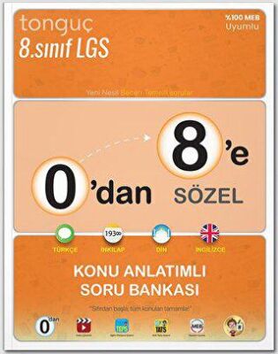 Tonguç Akademi 0`dan 8`e Sözel Konu Anlatımlı Soru Bankası - 1