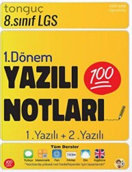 8. Sınıf Yazılı Notları 1. Dönem 1 ve 2. Yazılı - Tonguç Akademi