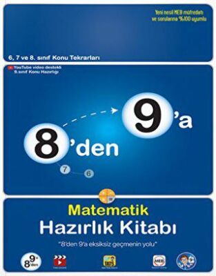 Tonguç Akademi 8`den 9`a Matematik Hazırlık Kitabı - 1