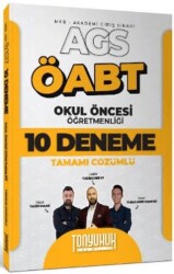 MEB AGS ÖABT Okul Öncesi Öğretmenliği Tamamı Çözümlü 10 Deneme Sınavı - Tonyukuk Yayıncılık