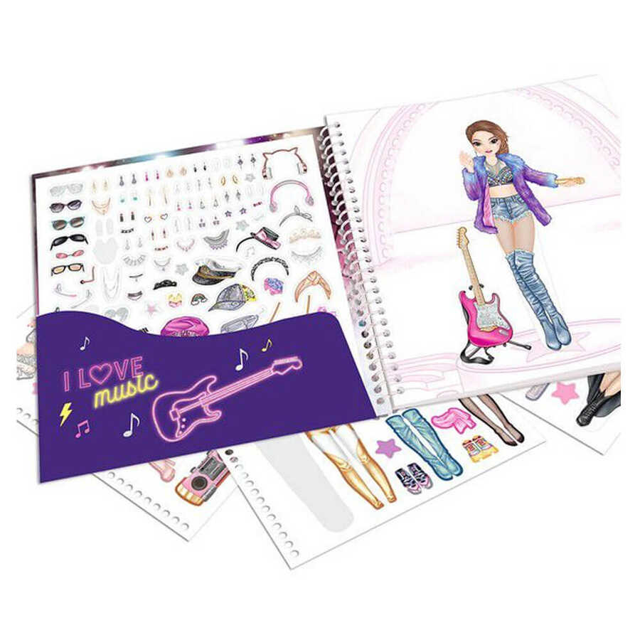 Top Model Dress Me Up Stickerbook Glamour