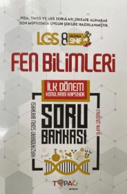 Topaç Yayınları 2025 8. Sınıf Yeni Sistem LGS Fen Bilimleri Dijital Çözümlü Soru Bankası - 1