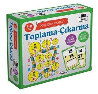 Toplama Çıkarma 7 - 8 Yaş Dört İşlem Kartlar - Teleskop Popüler Bilim