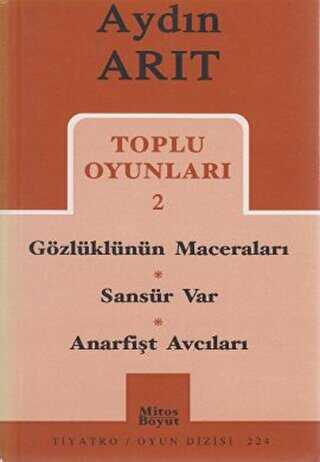 Toplu Oyunları 2 Gözlüklünün Maceraları - Sansür Var - Anarfişt Avcıları - Mitos Boyut Yayınları