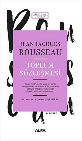 Toplum Sözleşmesi - Alfa Yayınları