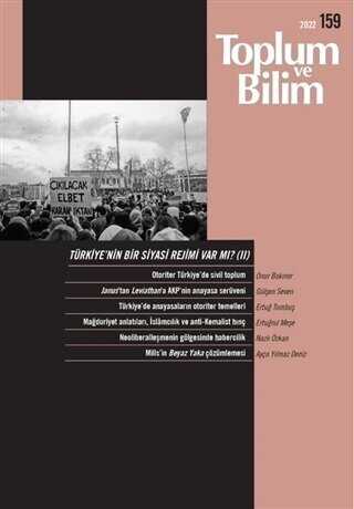 Toplum ve Bilim Dergisi Sayı: 159 - İletişim Yayınevi