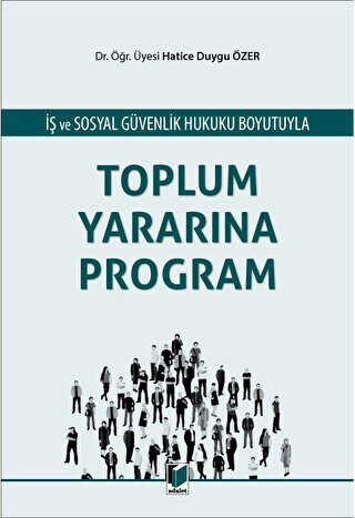 Toplum Yararına Program - Adalet Yayınevi