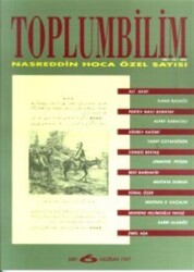 Toplumbilim Sayı 6 - Nasreddin Hoca Özel Sayısı - Bağlam Yayınları
