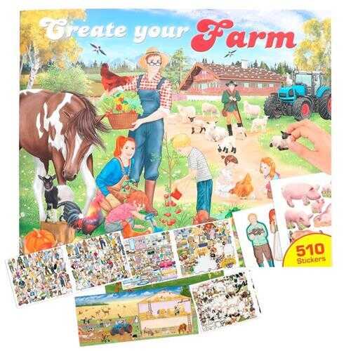 TopModel Create Your Farm Colouring Book