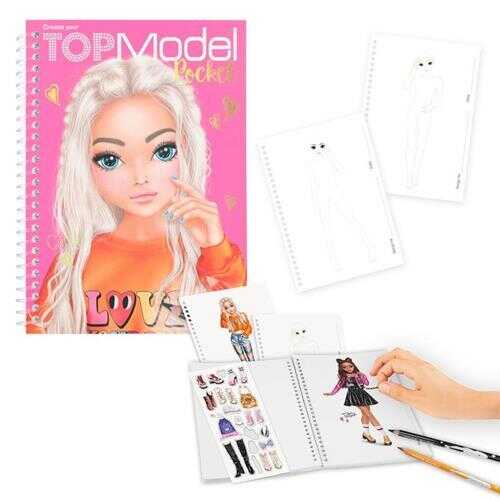 Topmodel Pocket Colouring Book