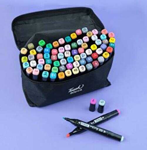 Touch Sketch Marker 80Li Çift Uçlu Marker Kalem Seti Çantalı - 2