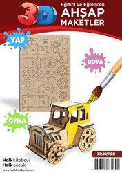 Traktör Ahşap Maket - Halk Kitabevi