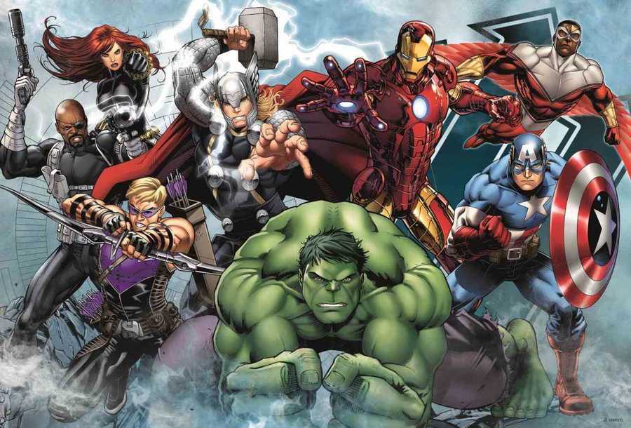 Trefl Puzzle Çocuk 100 Parça Avengers Lets Attack Marvel