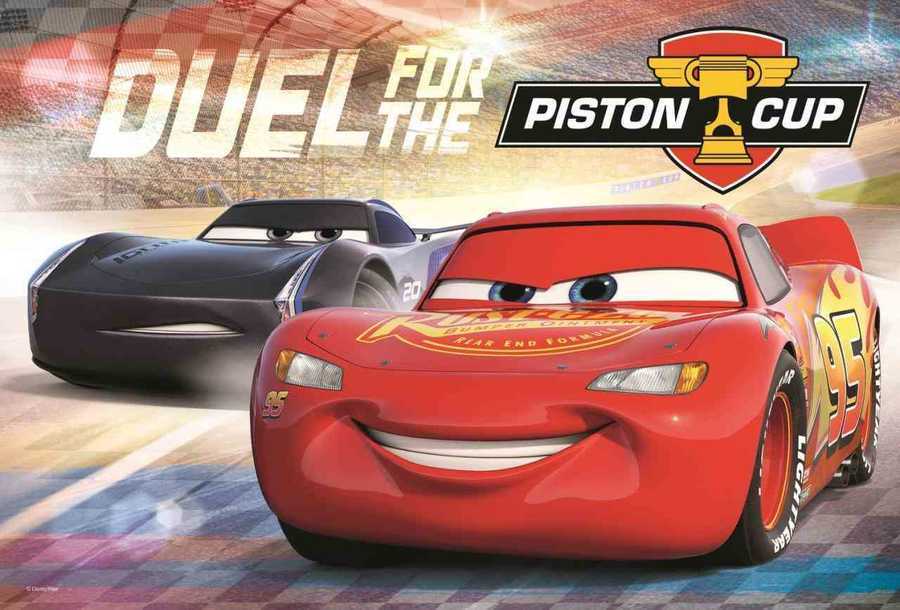 Trefl Puzzle Çocuk 100 Parça Cars 3 Piston Cup Disney
