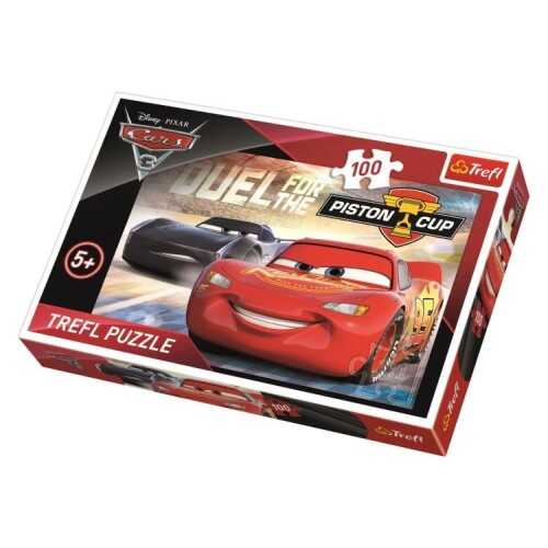 Trefl Puzzle Çocuk 100 Parça Cars 3 Piston Cup Disney