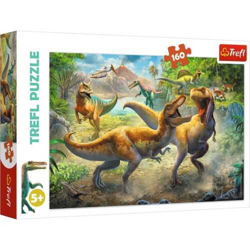 Trefl Puzzle Çocuk 160 Parça Fighting Tyrannosaurs