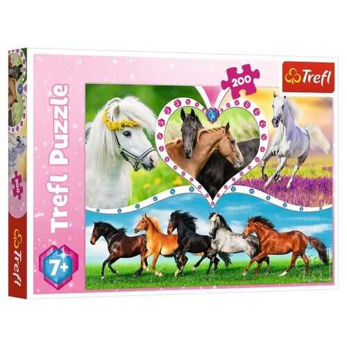 Trefl Puzzle Çocuk 200 Parça Beautiful Horses