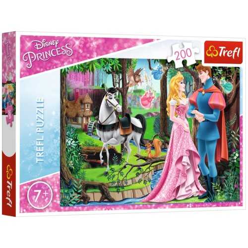 Trefl Puzzle Çocuk 200 Parça Princess Meeting In The Forest Disney