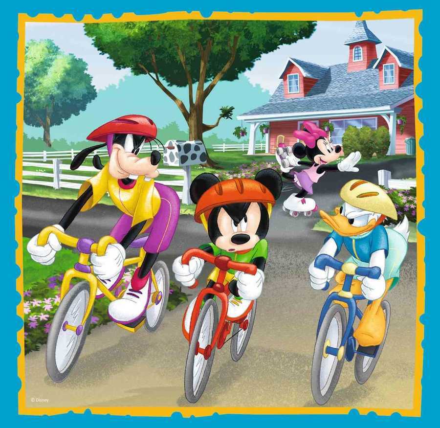 Trefl Puzzle 106 Parça 3 in 1 Mickey Mouse with Friends