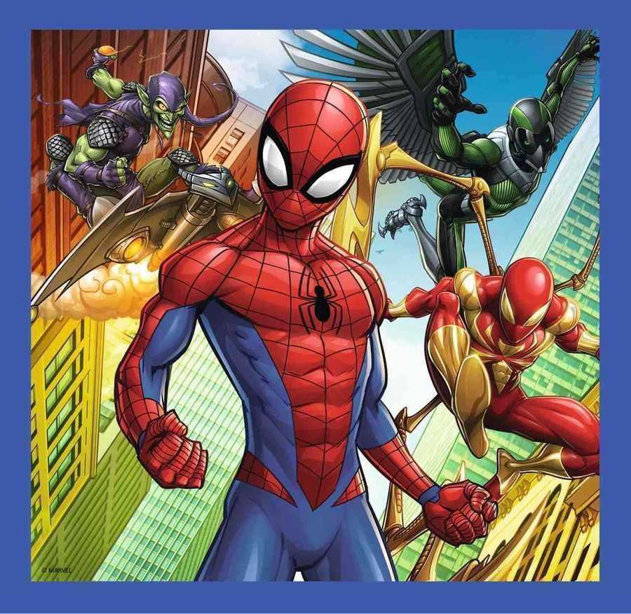 Trefl Puzzle 106 Parça 3 in 1 Spider Force Spiderman