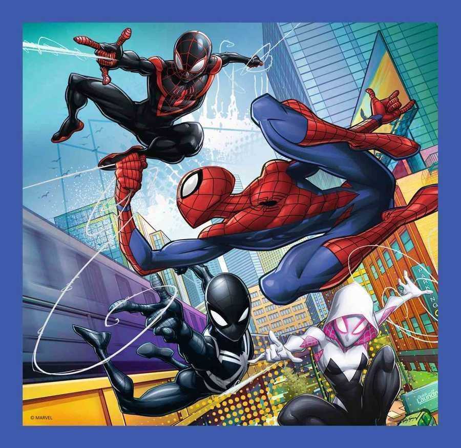 Trefl Puzzle 106 Parça 3 in 1 Spider Force Spiderman