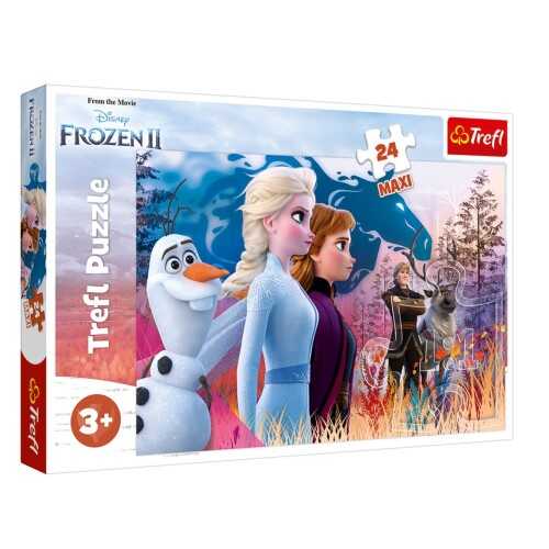 Trefl Puzzle Çocuk 24 Parça Frozen II Magical Journey Maxi
