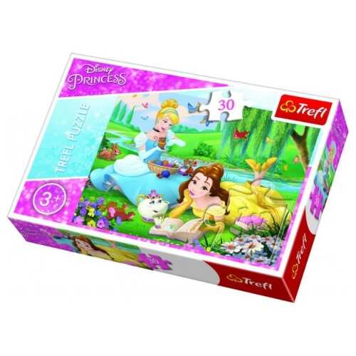 Trefl Puzzle Çocuk 30 Parça Princess Belle And Cinderella Disney