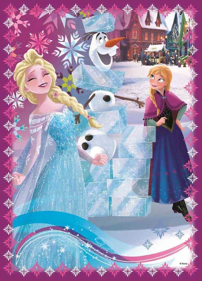 Trefl Puzzle 207 Parça 4 in 1 Frozen Winter Frenzy