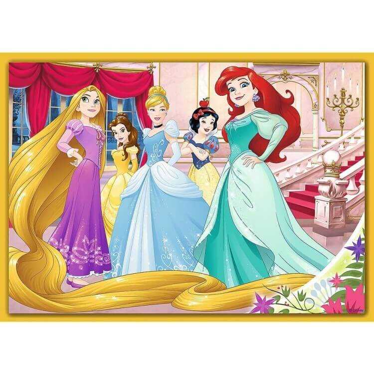 Trefl Puzzle Çocuk 4In1 Disney Princess Happy Day