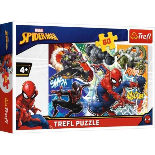 Trefl Puzzle Çocuk 60 Parça Brave Spiderman Disney