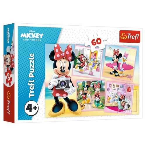 Trefl Puzzle Çocuk 60 Parça Disney Lovely Minnie