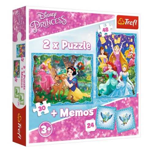 Trefl Puzzle Çocuk 78 Parça Yapboz Marvelous Princess World 2li 1 Memory Oyun