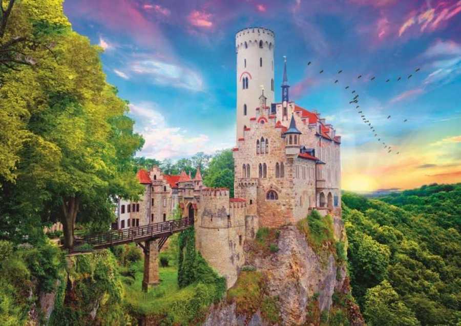 Trefl Puzzle 1000 Parça Lichtenstein Castle Germany