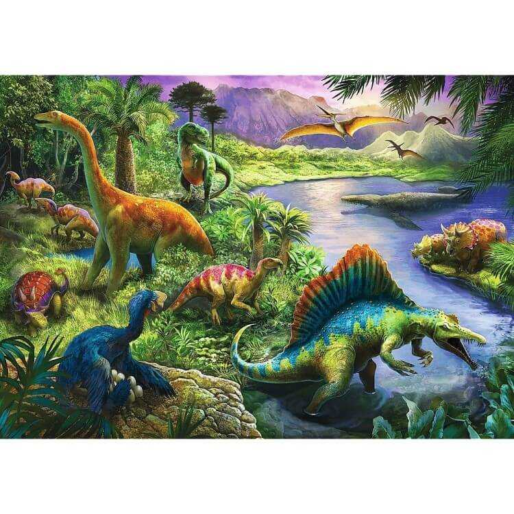 Trefl Puzzle 200 Parça Predatory Dinosaurs