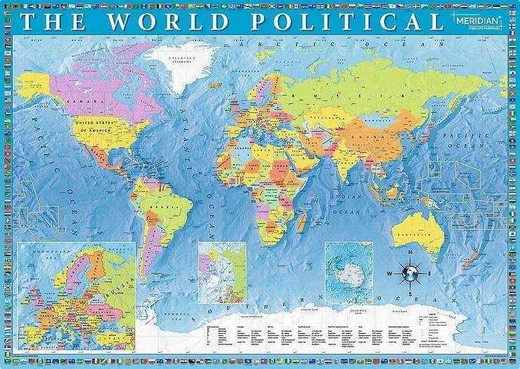 Trefl Puzzle 2000 Parça Polıtıcal Map Of The World