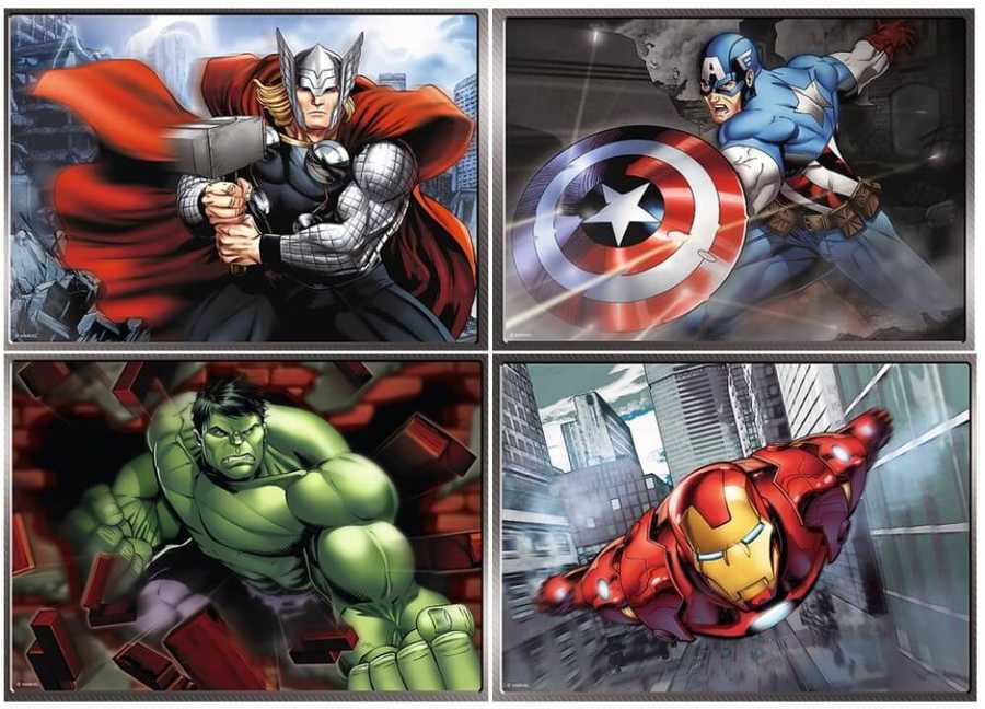 Trefl Puzzle 4in1 Parça Avengers Dısney Marvel