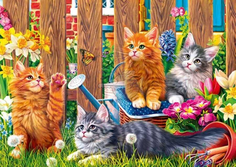Trefl Puzzle 500 Parça Kittens İn The Gard