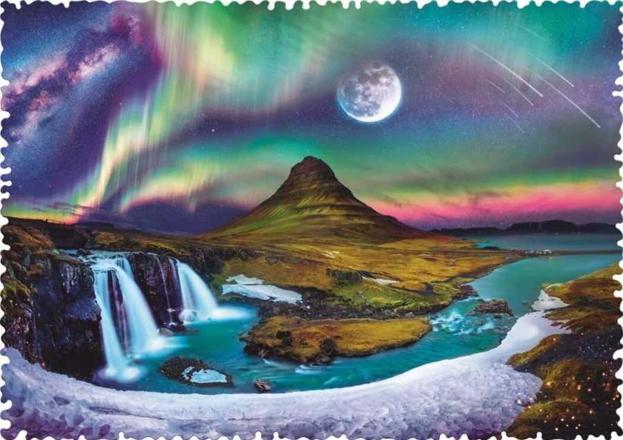 Trefl Puzzle 600 Parça Crazy Shapes Aurora Over Iceland