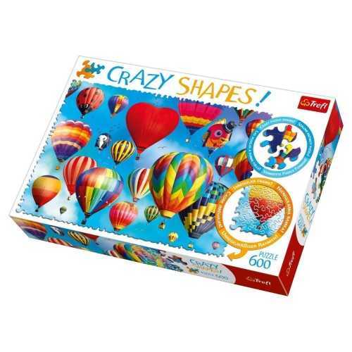Trefl Puzzle 600 Parça Crazy Shapes Colourful Balloons