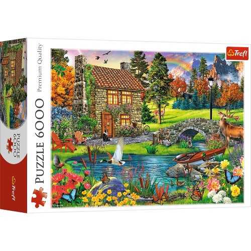Trefl Puzzle 6000 Parça Cottage In The Mountains