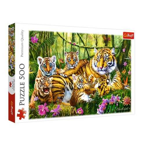 Trefl Puzzle 500 Parça Family Of Tiger