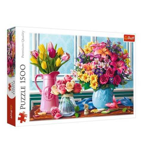 Trefl Puzzle 1500 Parça Flowers in the Vases