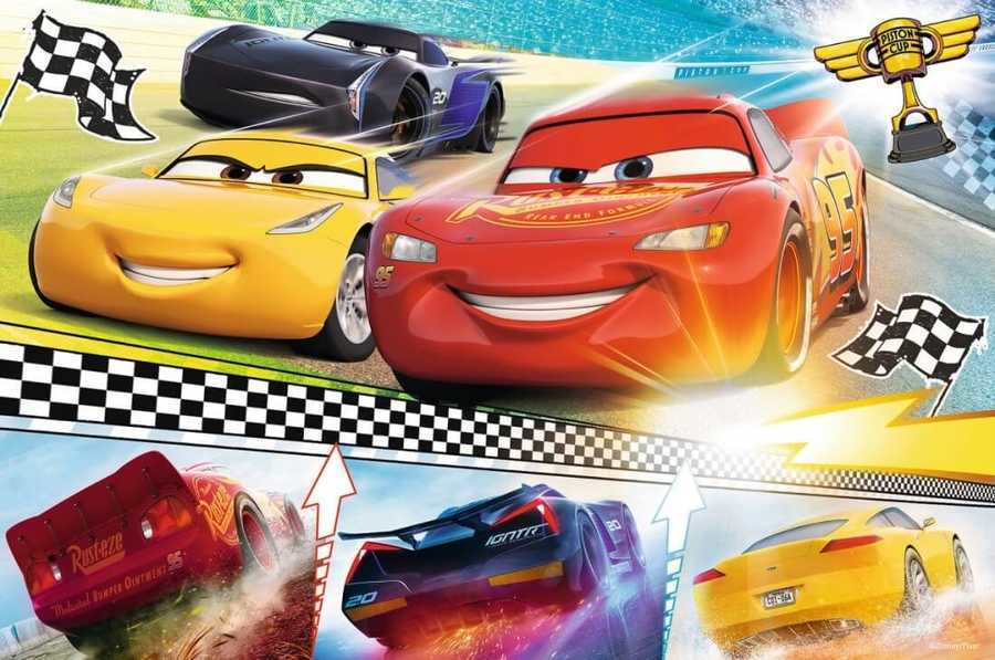 Trefl Puzzle Çocuk 60 Parça Legendary Race Disney Cars 3