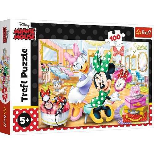 Trefl Puzzle Çocuk 100 Parça Minnie At A Beauty Salon