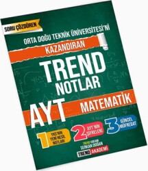 Trend Akademi Yayınları YKS AYT Matematik Ortadoğu Teknik Üniversitesini Kazandıran Trend Notlar - Trend Akademi Yayınları