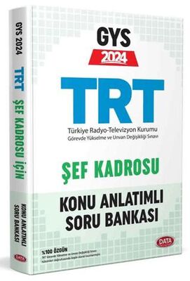 Data Yayınları TRT Şef Kadrosu İçin GYS Konu Anlatımlı Soru Bankası