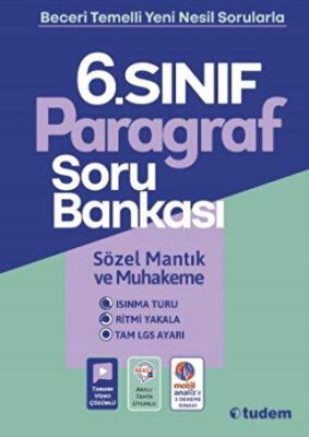 Tudem Yayınları - Bayilik 6. Sınıf Paragraf Soru Bankası - 1