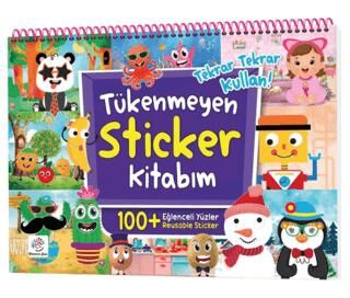 Tükenmeyen Sticker Kitabım - Eğlenceli Yüzler 100+ Tekrar Tekrar Kullanılabilen Sticker - 1