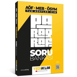 Tüm Adaylar İçin Paragraf Soru Bankası - Yediiklim Yayınları